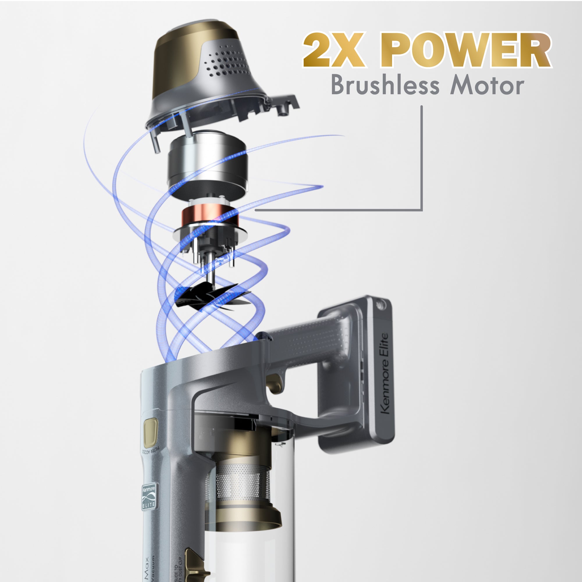 Kenmore Elite CSV | Max 21.6V Cordless Stick Vacuum with EasyReach™ Wand