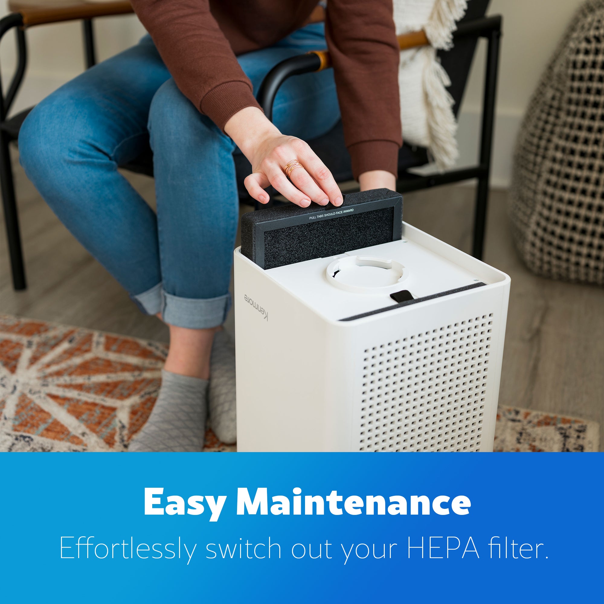 Kenmore 1200e Air Purifier with SilentClean™ HEPA Technology